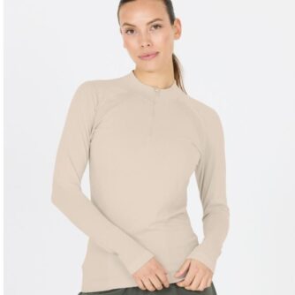 Endurance Halen Seamless Midlayer Str. L/XL Brun til Dame - Komfortabel Trøje til Løb