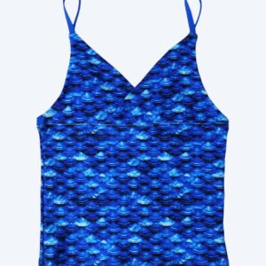 Fin Fun tankini top til piger - Arctic Blue