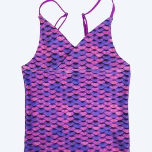 Fin Fun tankini top til piger - Asian Magenta (Lilla)