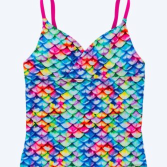 Fin Fun tankini top til piger - Rainbow Reef