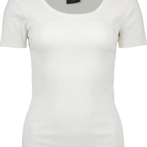 Firefly Rib Top Tshirt Dame Hvid