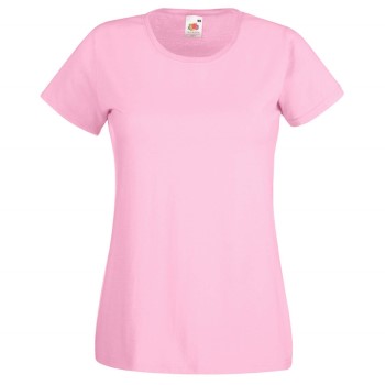 Fruit of the Loom Lady-Fit Valueweight T Lyserosa bomuld Medium Dame Fruit of the Loom Lady-Fit Valueweight T Lyserosa bomuld Medium Dame