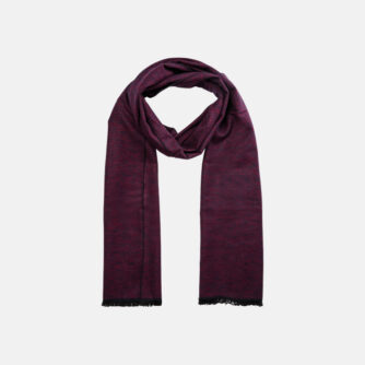 Halstørklæde | 100% børstet silke | Bordeaux