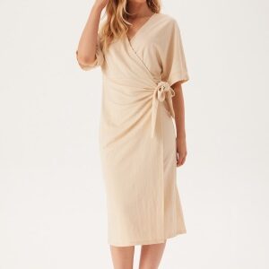 Happy Holly Soft Kimono Sleeve Dress Light beige 32/34