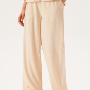 Happy Holly Soft Wide Leg Pants Light beige 36/38