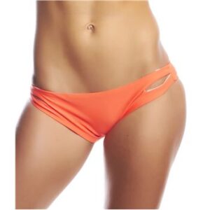 Hot Anatomy Bikini Stripes Pant Orange Small Dame