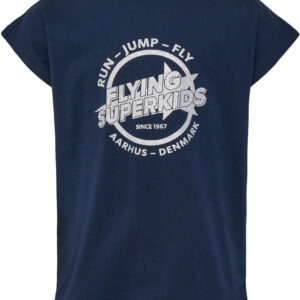 Hummel Flying Superkids Hop Tshirt Dame 104 Blå
