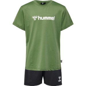 Hummel Plag Sæt Tshirt + Shorts Herre 176 Grøn