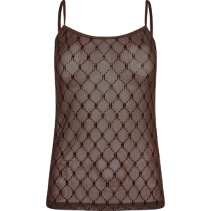 Hype The Detail Mesh top, brun, Størrelse: XS, Dame