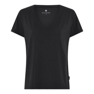 JBS of Denmark Bamboo Blend V-Tee t-shirt, sort, Størrelse: XS, Dame