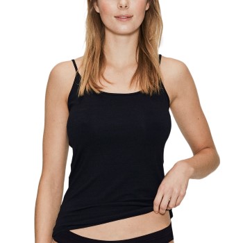 JBS of Denmark Organic Cotton Top Narrow Strap Sort økologisk bomuld Small Dame JBS of Denmark Organic Cotton Top Narrow Strap Sort økologisk bomuld Small Dame