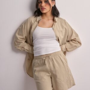 JJXX - Beige - Jxamy Linen Blend Shorts Wvn Sn