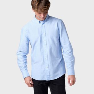 Klitmøller Collective - Basic shirt - Blue melange - S