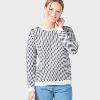 Klitmøller Collective - Elaine knit - Cream/navy - XS