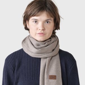 Klitmøller Collective - Fine rib scarf - Sand - One size