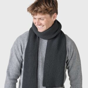 Klitmøller Collective - Heavy rib scarf - Olive - One size