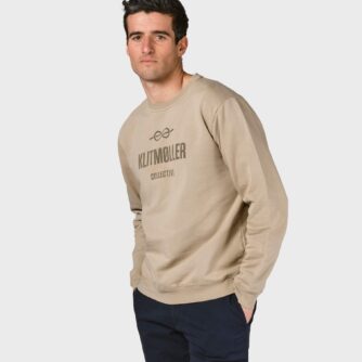 Klitmøller Collective - Mens logo crew - Sand - S