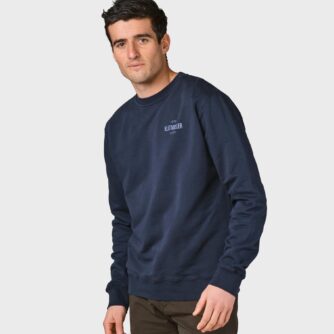 Klitmøller Collective - Mens small logo crew - Navy - S