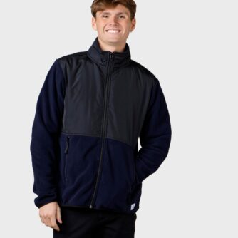 Klitmøller Collective - Midi fleece jacket - Black/navy - S