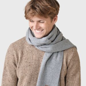 Klitmøller Collective - Rib scarf - Light grey - One size