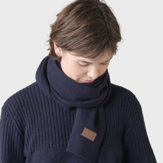 Klitmøller Collective - Rib scarf - Navy - One size