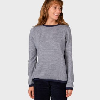 Klitmøller Collective - Rosa knit - Navy/cream - XS