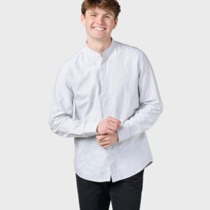 Klitmøller Collective - Simon striped shirt - White/sand - S