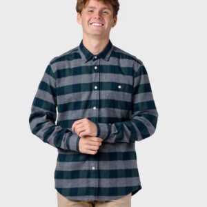 Klitmøller Collective - Thor shirt - Green/grey check - S