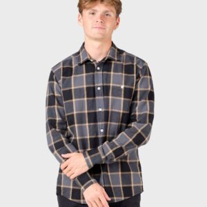 Klitmøller Collective - Thor shirt - Grey/sand check - S