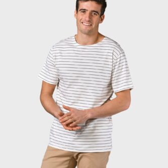 Klitmøller Collective - Tom tee - Cream/navy - S