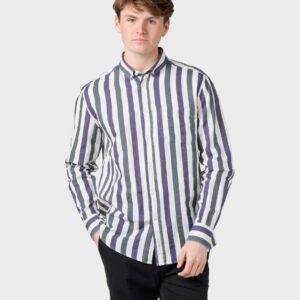 Klitmøller Collective - Valdis shirt - Navy/ocean - S