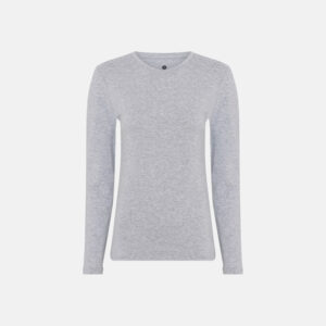 Langærmet t-shirt | Bambusviskose | Grå