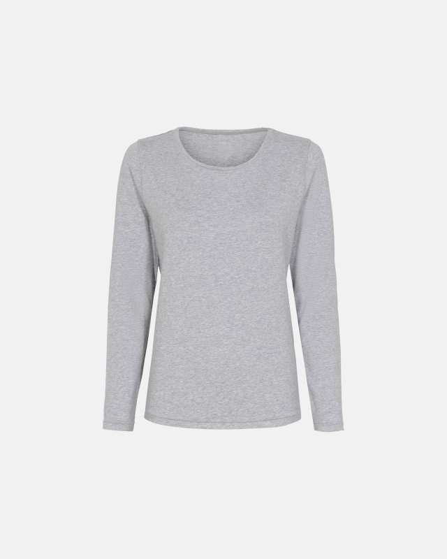 Langærmet t-shirt | Bambusviskose | Lys grå Langærmet t-shirt | Bambusviskose | Lys grå