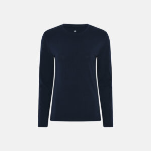 Langærmet t-shirt | Bambusviskose | Navy