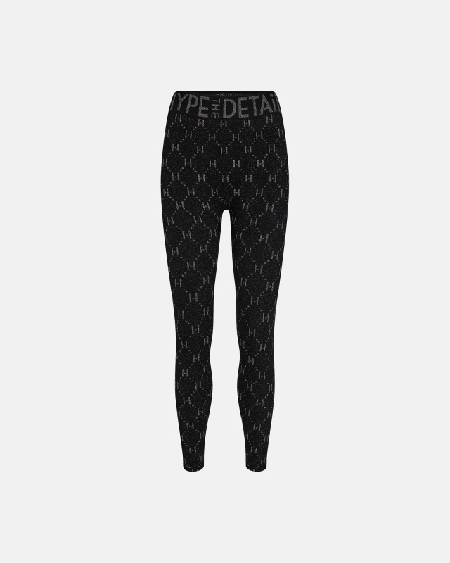 Leggings "logo" | Polyamid | Grå Leggings "logo" | Polyamid | Grå
