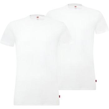 Levis 2P Base Crew Neck T-shirt Hvid bomuld Small Herre Levis 2P Base Crew Neck T-shirt Hvid bomuld Small Herre