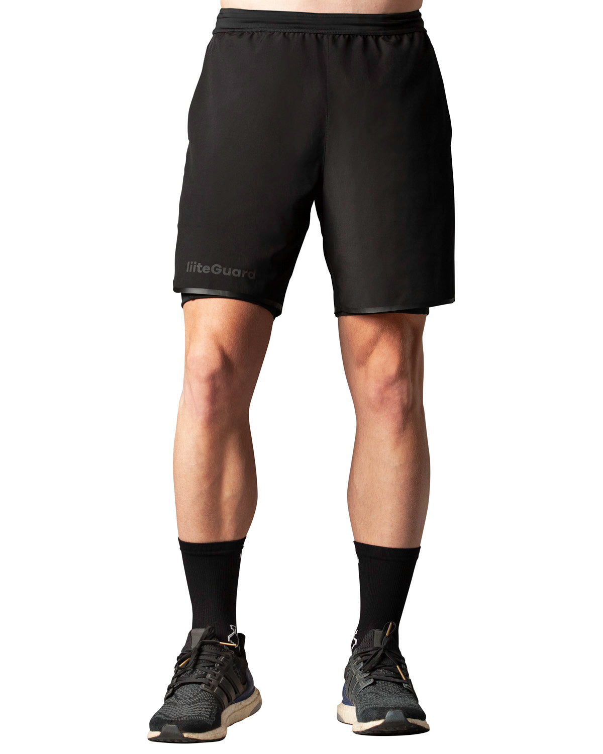 Liiteguard Glutech 2i1 Løbeshorts Herre Sort Liiteguard Glutech 2i1 Løbeshorts Herre Sort