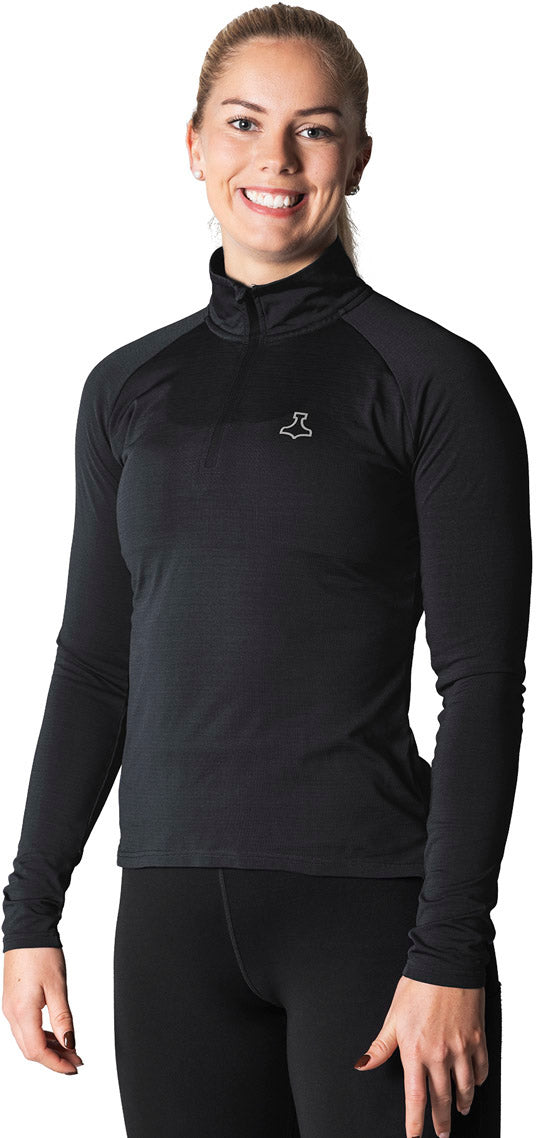Liiteguard Relite 1/4 Zip Trøje Dame Xl Sort Liiteguard Relite 1/4 Zip Trøje Dame Xl Sort