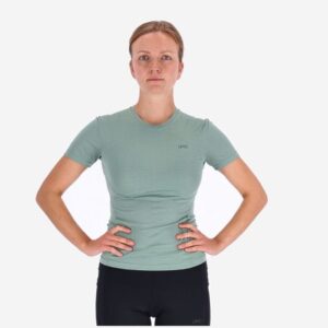Lipati Strato AL Tee Slim Fit Dame - Åndbar T-shirt med Reflekser, Str. L, Perfekt til Løb