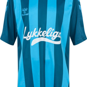 Lykkeliga Stribed Tshirt Unisex Blå