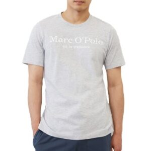 Marc O Polo Organic Cotton Basic SS Pyjama Grå/Blå økologisk bomuld Medium Herre