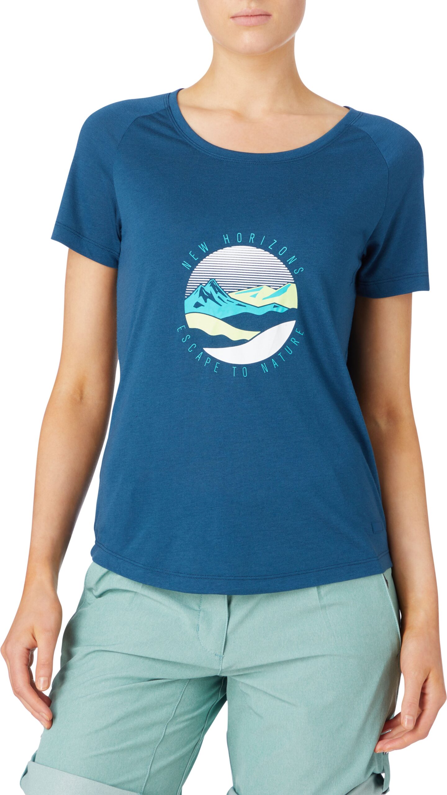 Mckinley Karla Tshirt Dame 36 Blå Mckinley Karla Tshirt Dame 36 Blå