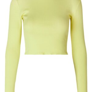 Modström - Bluse - IgorMD LS Crop Top - Yellow Pear