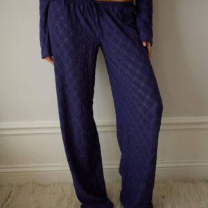Nelly - Blå - Cute Broderie Chill Pants