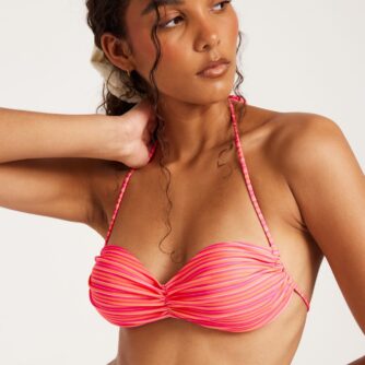 Nelly - Orange - Vibrant Halterneck Bikini Top