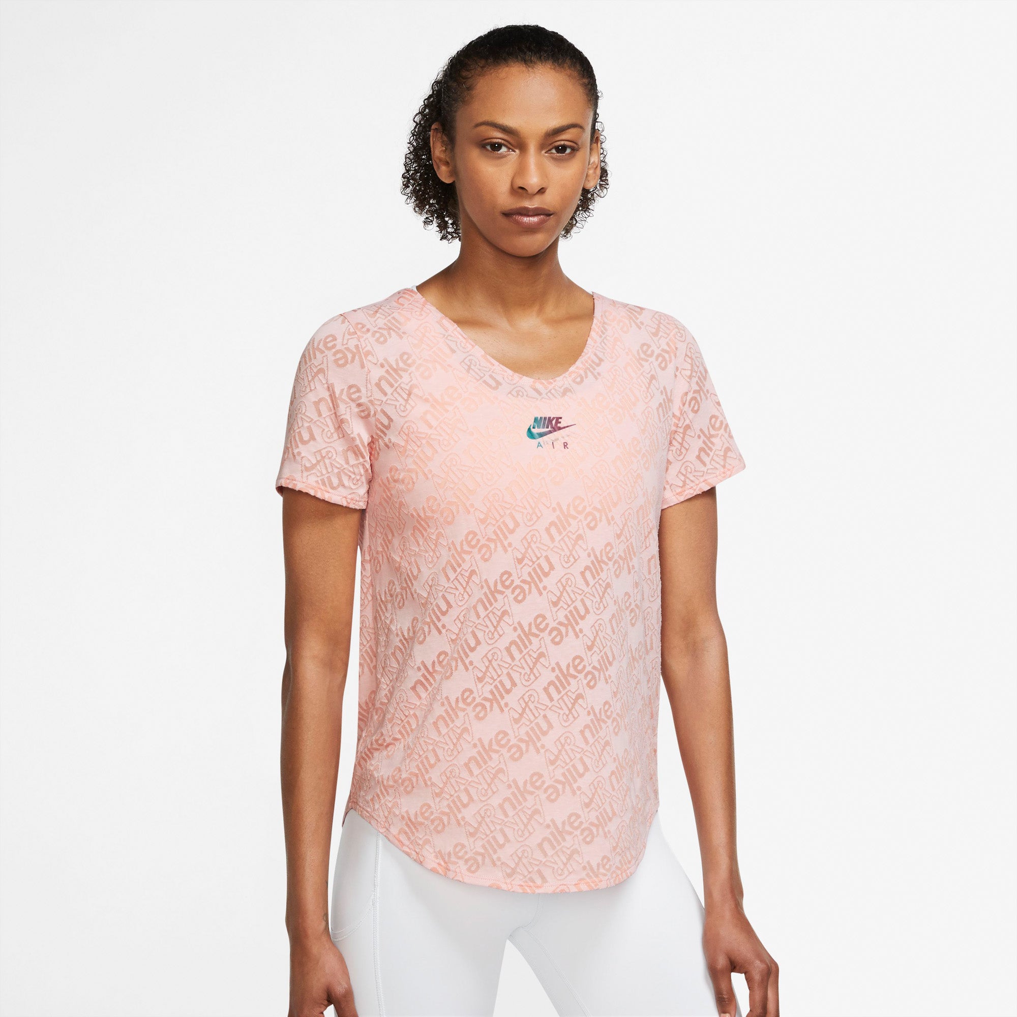 Nike Air Drifit Løbe Tshirt Dame Xs Pink Nike Air Drifit Løbe Tshirt Dame Xs Pink