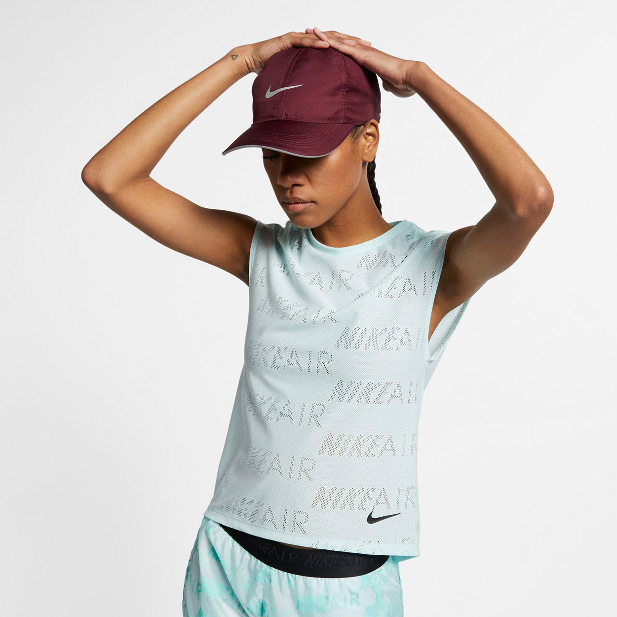Nike Air Ss Running Top Dame Grøn Nike Air Ss Running Top Dame Grøn