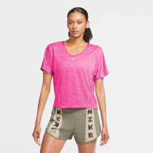 Nike Clash City Sleek Løbe Tshirt Dame Xs Pink