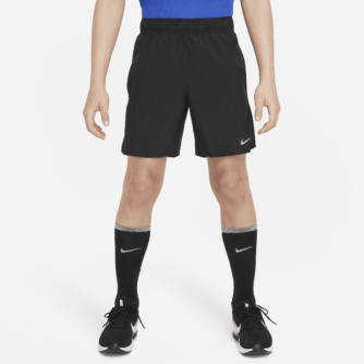 Nike Dri-FIT Challenger-l⌀beshorts til st⌀rre b⌀rn (drenge) - sort