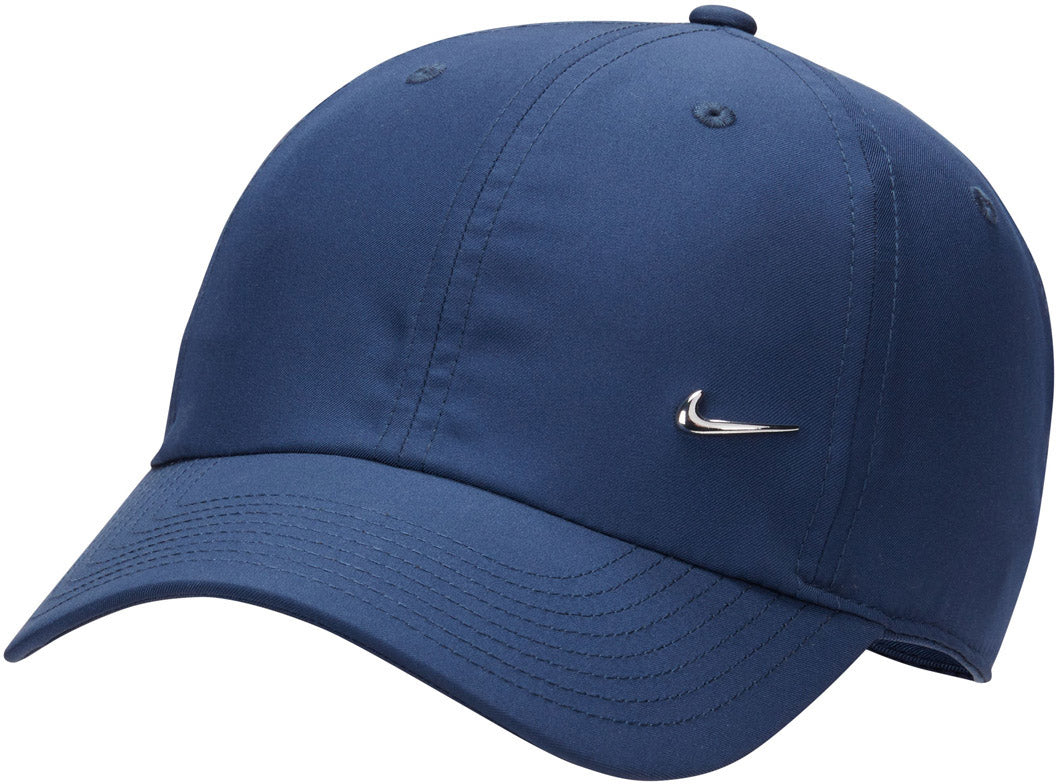 Nike Drifit Club Unstructured Metal Swoosh Kasket Unisex Sm Blå Nike Drifit Club Unstructured Metal Swoosh Kasket Unisex Sm Blå